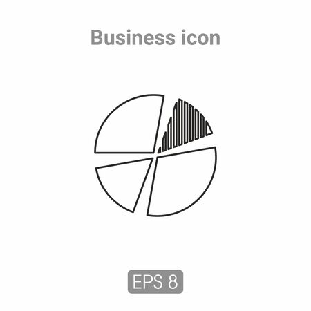 Template icons for business and infographics, executed line. Possible to use in printing or web resourcesのイラスト素材