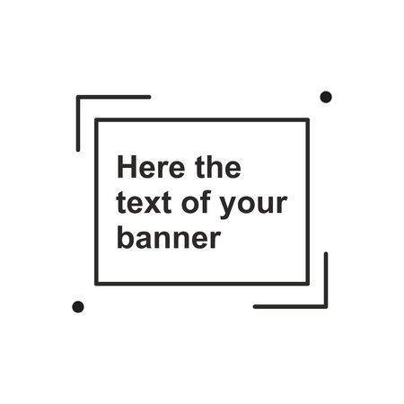 Abstract vector frame. Template banner for product advertising, discounts and any other applicationの写真素材