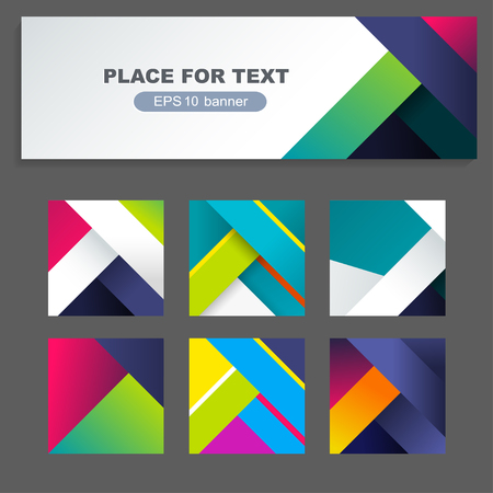 business brochure flyer design template. Geometric material backgroundのイラスト素材