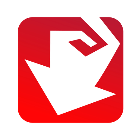 Arrows perspective style icon. Vector design elementsのイラスト素材