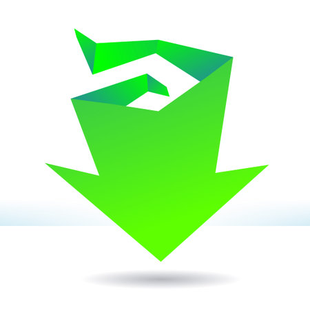 Graphic element maze arrow icon. Vector design elements EPS8のイラスト素材
