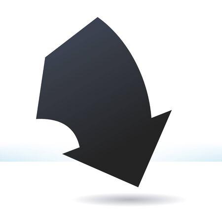 Arrows silhouette icon. Vector design elements EPS8のイラスト素材