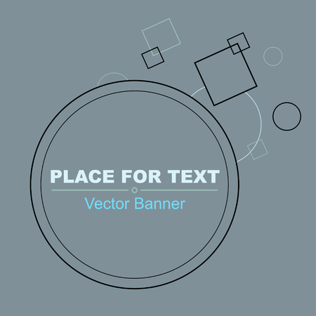 frame with primitive linear formsのイラスト素材