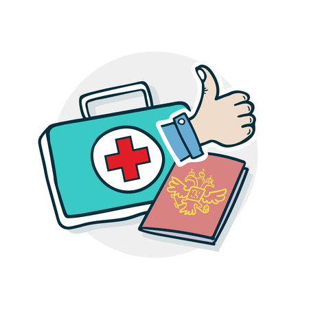 Services in the field of medicine icon.のイラスト素材