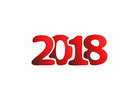 Abstract figures for 2018 new year and Christmasのイラスト素材