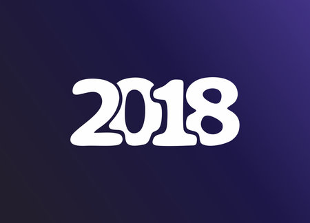 Abstract figures for 2018 new year and Christmas
