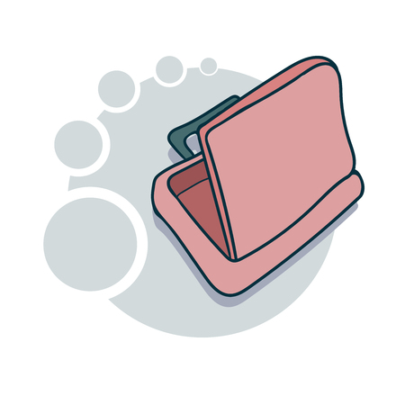 Open suitcase icon.のイラスト素材