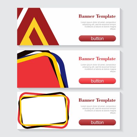 Set of abstract banners for internet resourcesのイラスト素材