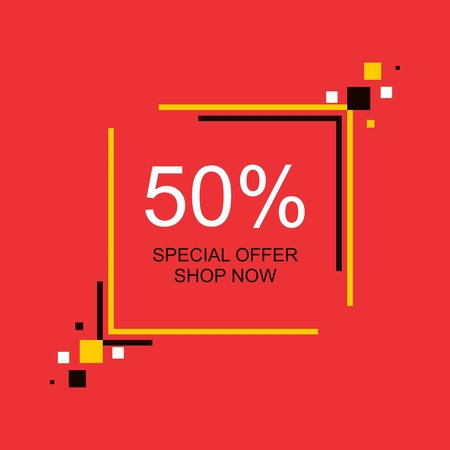 Abstract frame for advertising text. Sale of products at a discountのイラスト素材