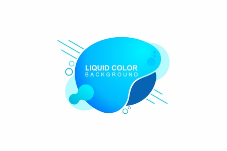 Modern abstract vector banner. Geometric liquid form with various colors. Modern vector template, Template for the design of a logo, flyer or presentation.のイラスト素材