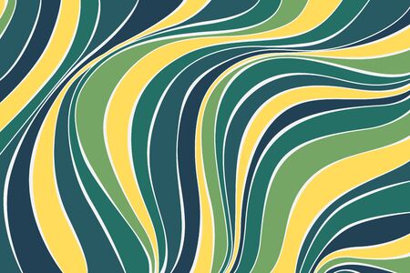 Abstract background with waves. The background of lines in the form of waves with different shades of color. EPS 8のイラスト素材