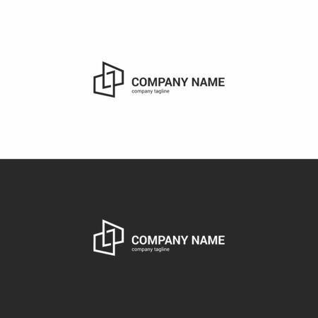 Abstract and versatile company logo template. Simple form, minimalist design. Extensive use of the signのイラスト素材