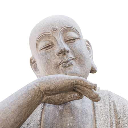 Buddha statue at chinese temple in thailandの写真素材