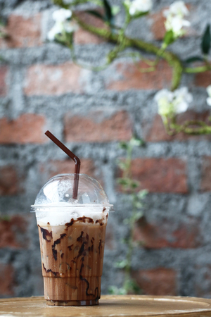 Mocha ice coffeeの写真素材