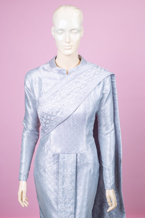 Wedding dress Thai vintage style.の写真素材