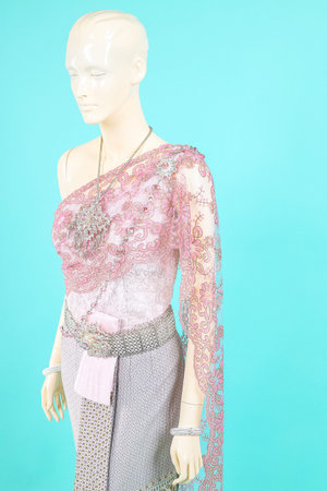 Wedding dress Thai vintage style.の写真素材