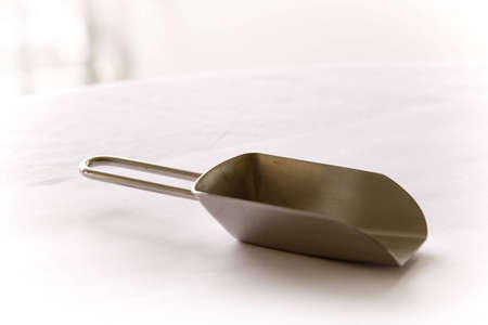 Silver Round Tin Cans With Gavarst Lidの写真素材