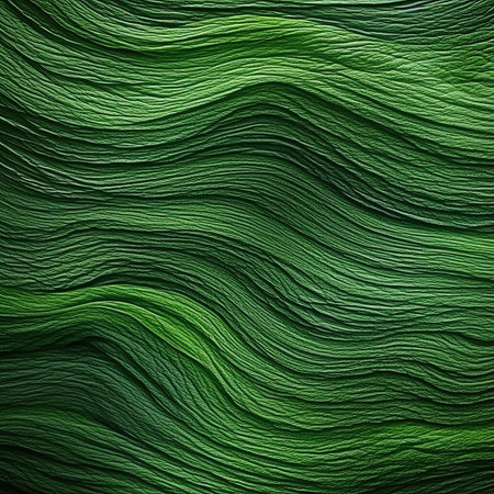 Detail of wavy lines of nature sustainable green texture backgroundの素材