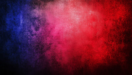 Red and blue grunge textured background blending together to create a purple gradient, perfect for...