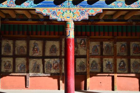 Temple in Leh, Ladakh, Indiaの写真素材