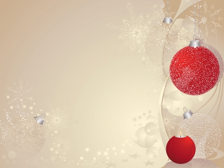 Christmas background with baubles and candle のイラスト素材