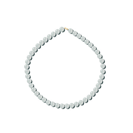 White Pearl Necklaceのイラスト素材