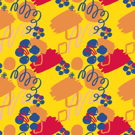 Colorful abstract floral pattern