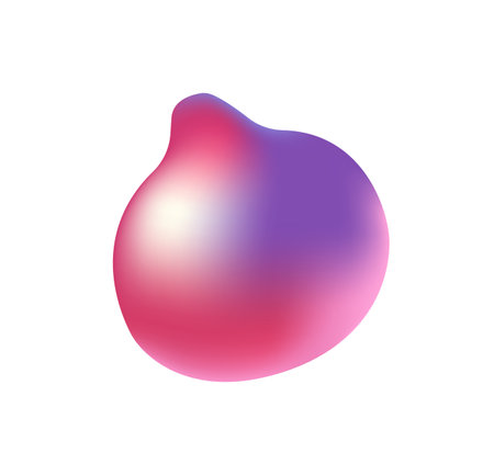 Icon of onion. Pomegranate in gradient style. Organic vegetable, ripe farm food. Natural fresh fruit. Farming crop, harvest. Healthy eating. Flat isolated vector illustration on white backgroundのイラスト素材