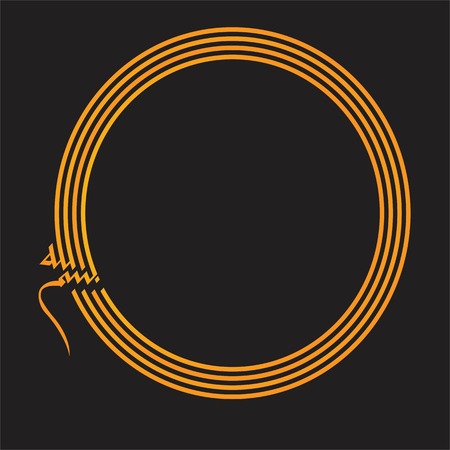 Arabic Calligraphic bismillah on Gold colorのイラスト素材