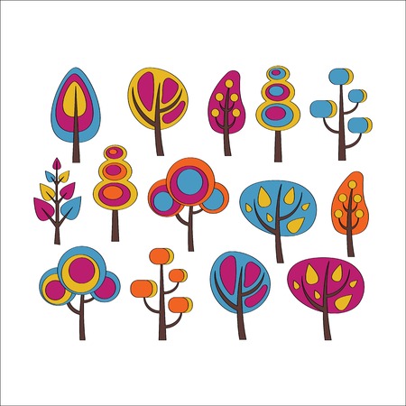 Vintage Tree Vectorのイラスト素材