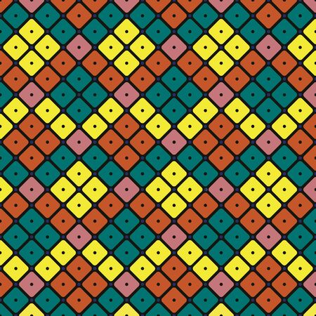 Vintage pattern geometric bohemian colorのイラスト素材