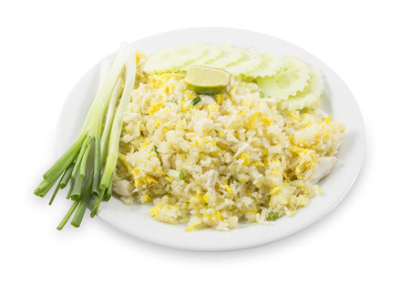 Fried rice with crab ,Thai cuisineの写真素材