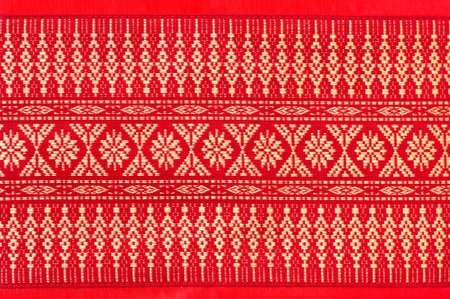 Thai style Silk cushion  pillow texture coverの写真素材