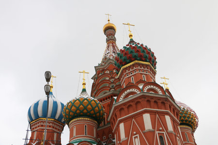 St. Basil's Cathedral on Red square, Moscow, Russia