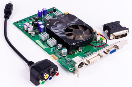 Video a card on a white background