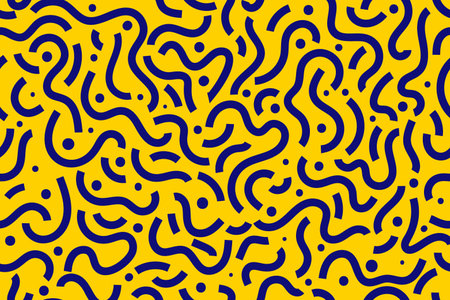 Seamless abstract pattern in doodle style. Vector illustration.のイラスト素材