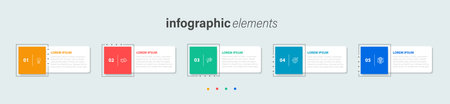 Infographic design vector and marketing icons can be used for workflow layout, diagram, annual report, web design. Business concept with 4 options, steps or processes.の写真素材