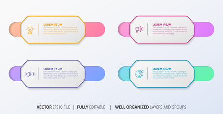 Infographic design template with place for your data. Vector illustration.のイラスト素材