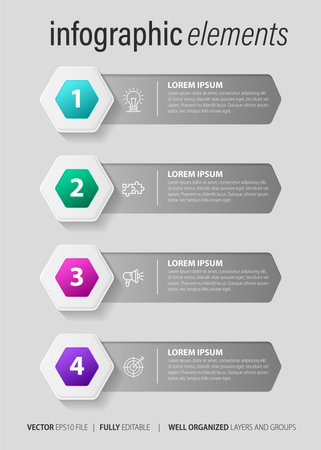 Infographic Design Elements for Your Business Vector Illustration. EPS10のイラスト素材