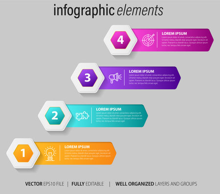 Infographic Design Elements for Your Business Vector Illustration. EPS10のイラスト素材
