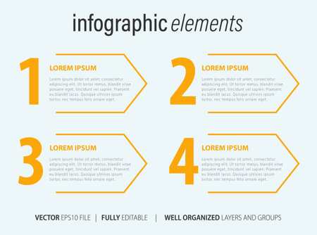 Infographic Design Elements for Your Business Vector Illustration. EPS10のイラスト素材
