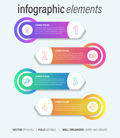 Infographic design template with place for your data. Vector illustration.のイラスト素材