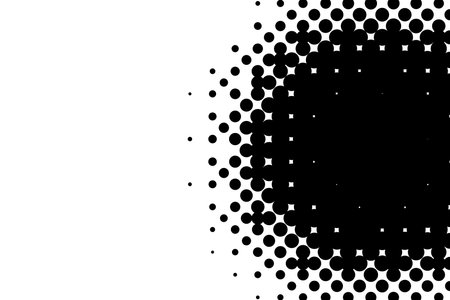 Halftone dotted background. Halftone effect vector pattern. Circle dots isolated on the white background.のイラスト素材