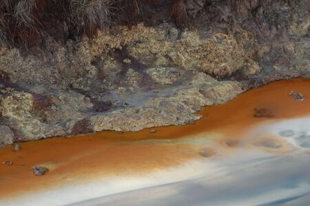 Sulfur of Pomezia near Romeの写真素材