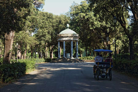 The Villa Borghese park in Romeのeditorial素材
