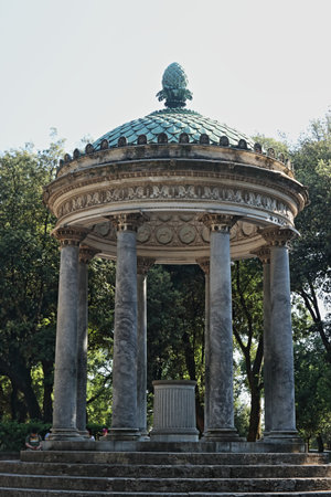 Rome, Villa Borghese, Temple of Dianaの写真素材