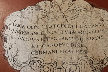 Interior of the Siena Cathedral in Tuscany, Italyの写真素材