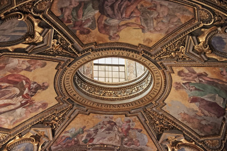 Interior of the Santa Maria Maggiore Basilica in Rome, Italy