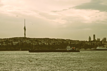 View of Istanbul from Bosporusの写真素材