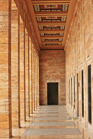 Interior of the Ataturk Mausoleum in Ankara, Turkey